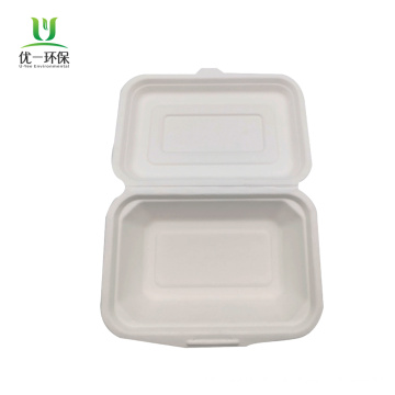 Conteneur alimentaire jetable de 450 ml de pulpe de bagasse biodégradable